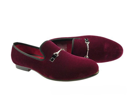 हस्तनिर्मित पुरुष लाल मखमल loafers, आराम स्लिप पर आरामदायक आकस्मिक जूते