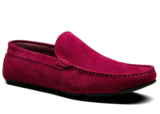 ग्रीष्मकालीन खोखले आउट पुरुष स्वेड आकस्मिक loafers, Gommino चमड़े loafers