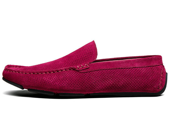 ग्रीष्मकालीन खोखले आउट पुरुष स्वेड आकस्मिक loafers, Gommino चमड़े loafers