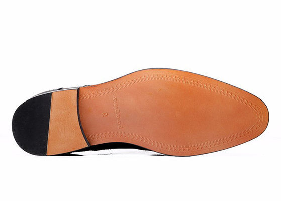 Goodyear पुरुषों काले चमड़े Brogues, नक्काशीदार हस्तनिर्मित पुरुषों व्यापार आकस्मिक जूते