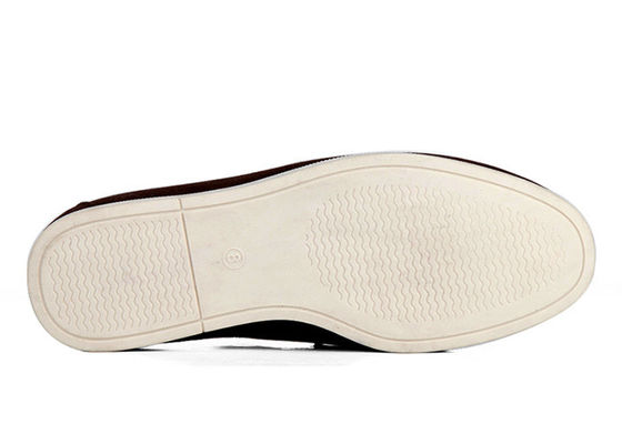 टिकाऊ पुरुषों के आकस्मिक जूते Tassels फ्लैट Loafer पुरुषों ब्राउन चमड़े ड्राइविंग जूते